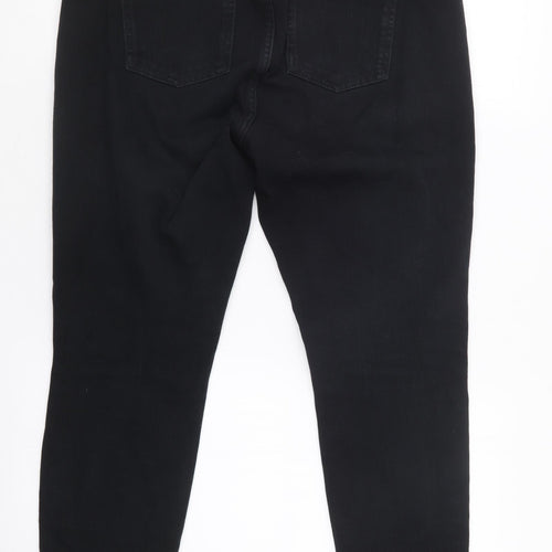 NEXT Womens Black  Denim Skinny Jeans Size 14 L27 in