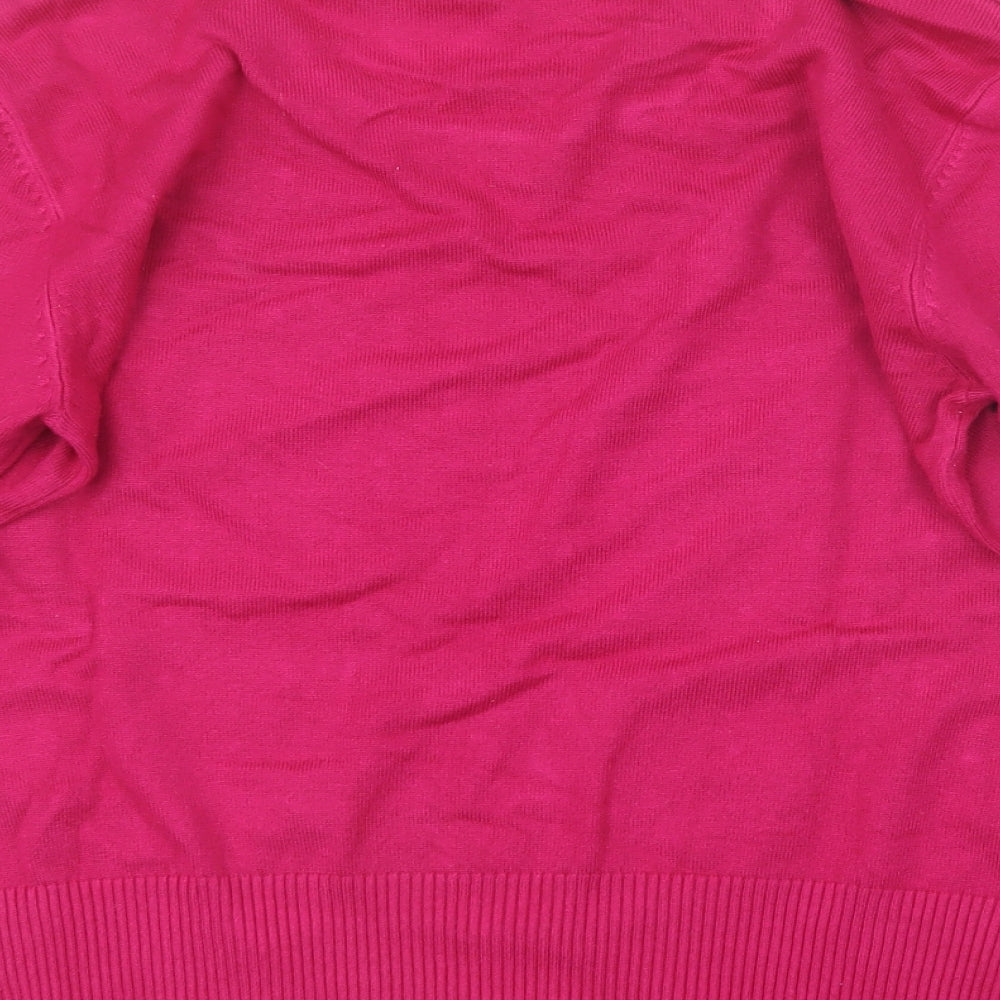 Roman Womens Pink  Knit Pullover Jumper Size 12