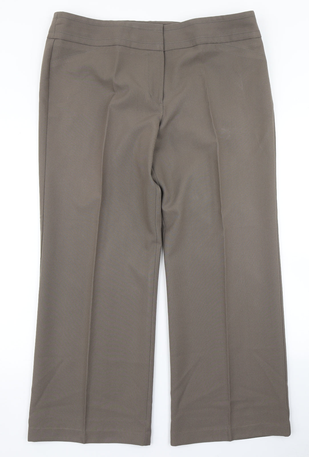 Marks & Spencer Womens Brown   Dress Pants Trousers Size 18 L26 in