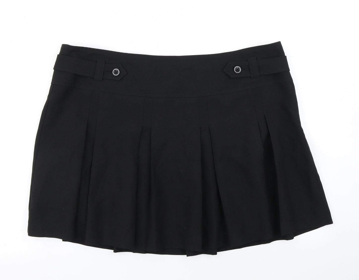 G21 Womens Black   Pleated Skirt Size 20