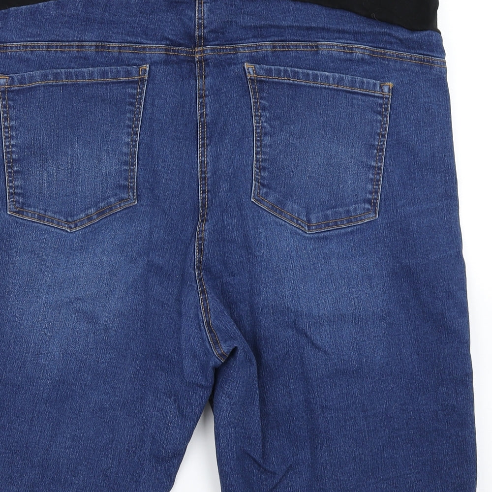 George Womens Blue  Denim Cargo Shorts Size 20