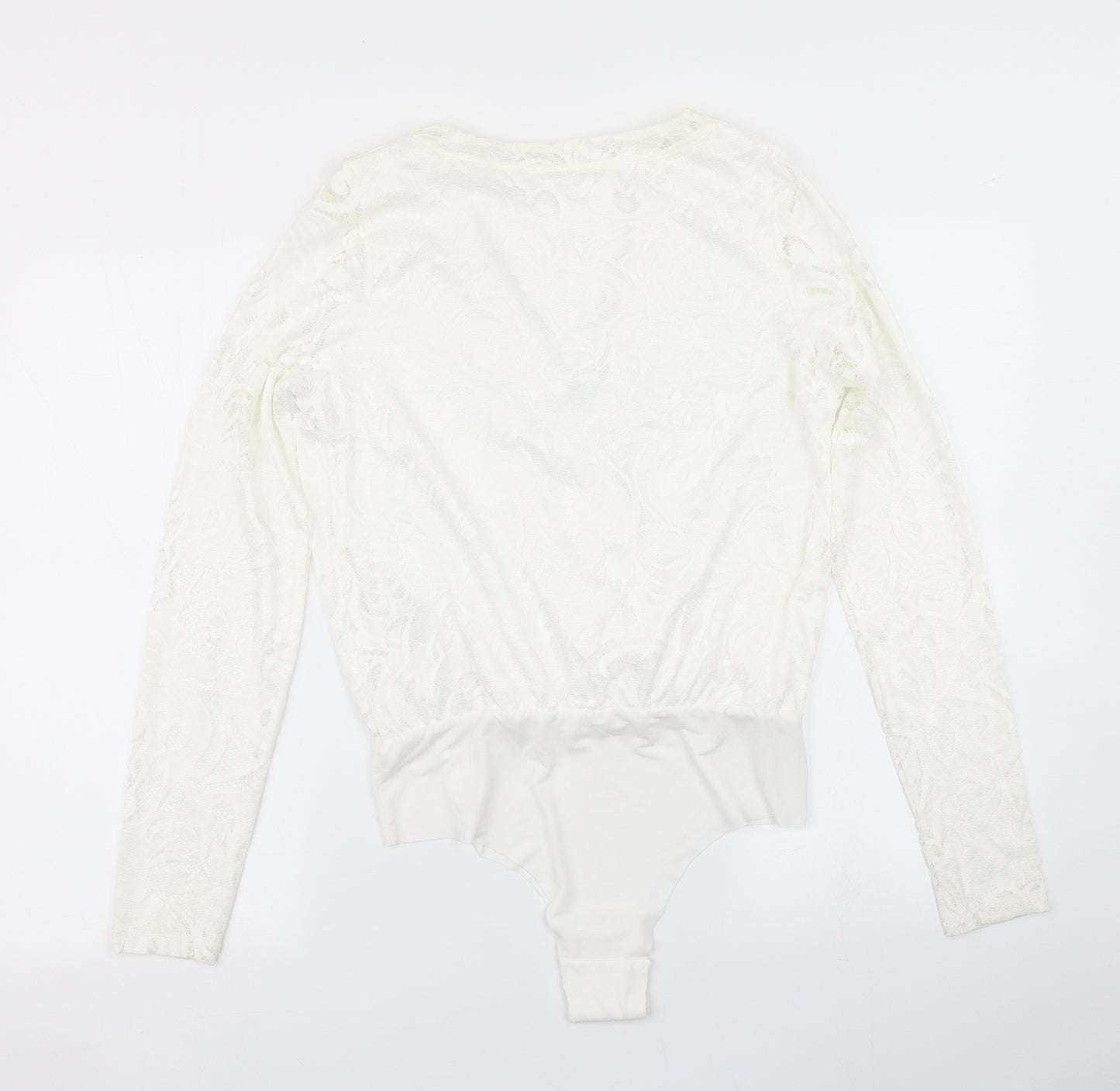VILA Womens White   Bodysuit One-Piece Size M