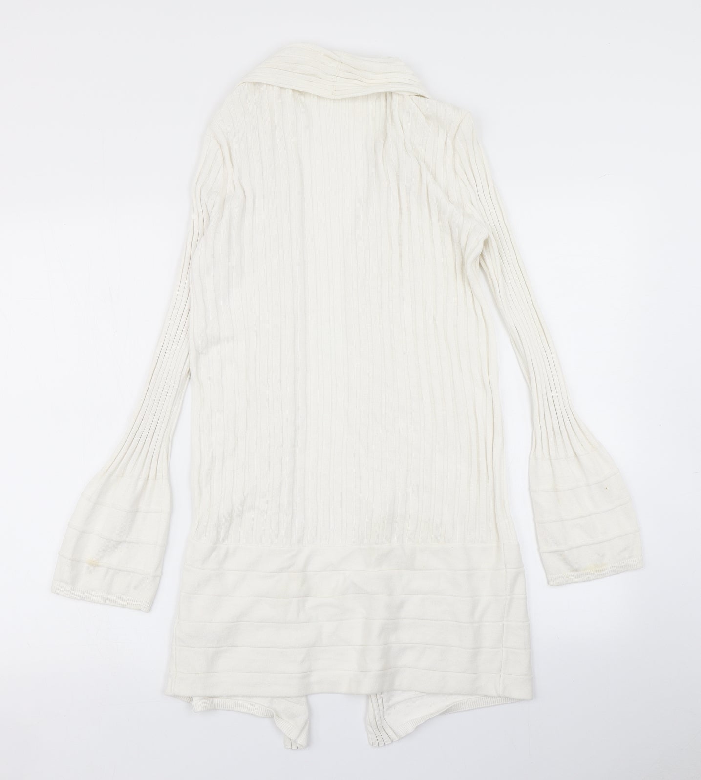 Per Una Womens White  Knit Cardigan Jumper Size 14