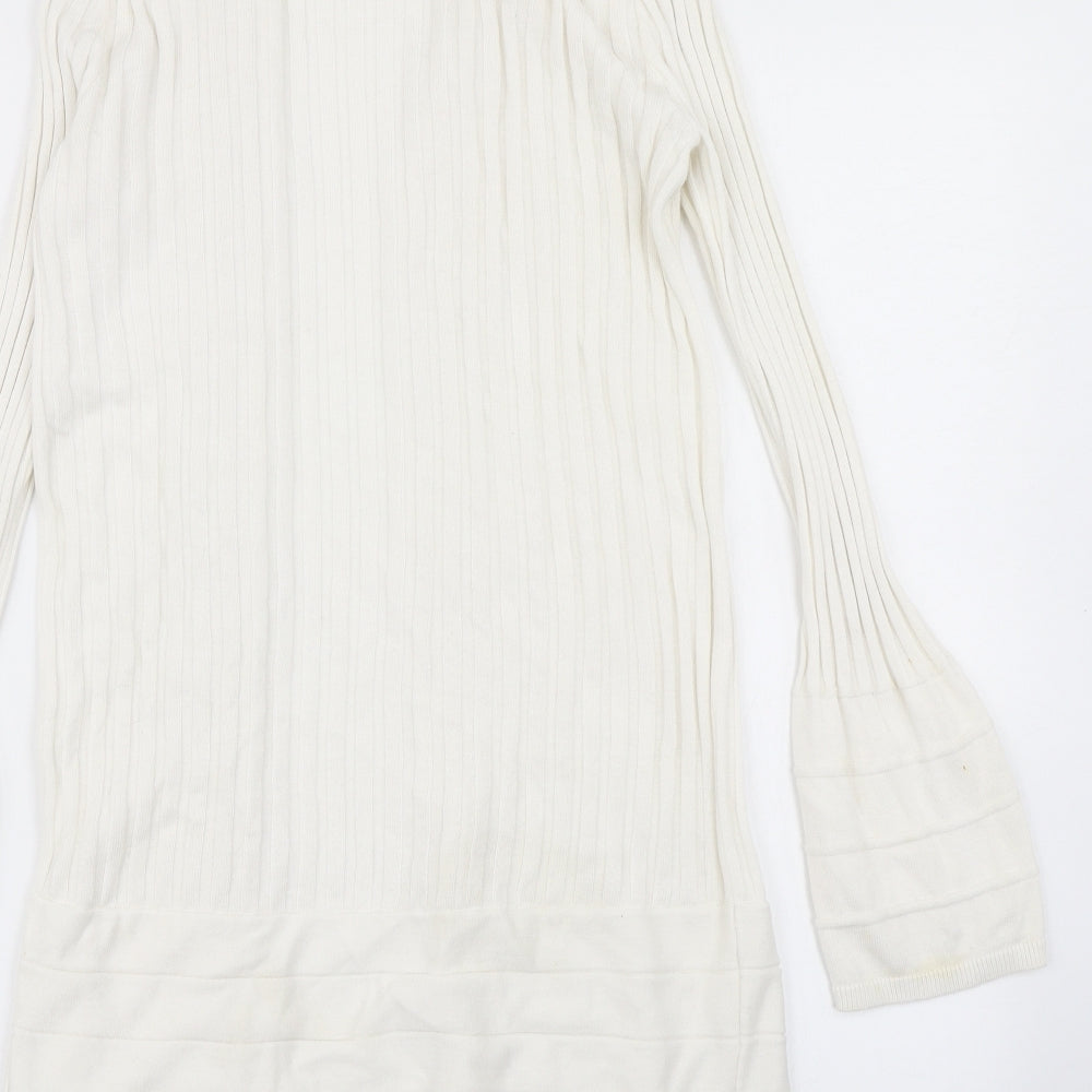 Per Una Womens White  Knit Cardigan Jumper Size 14