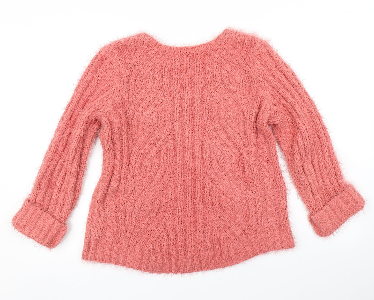 M&S Collection Womens Pink  Knit Pullover Jumper Size M