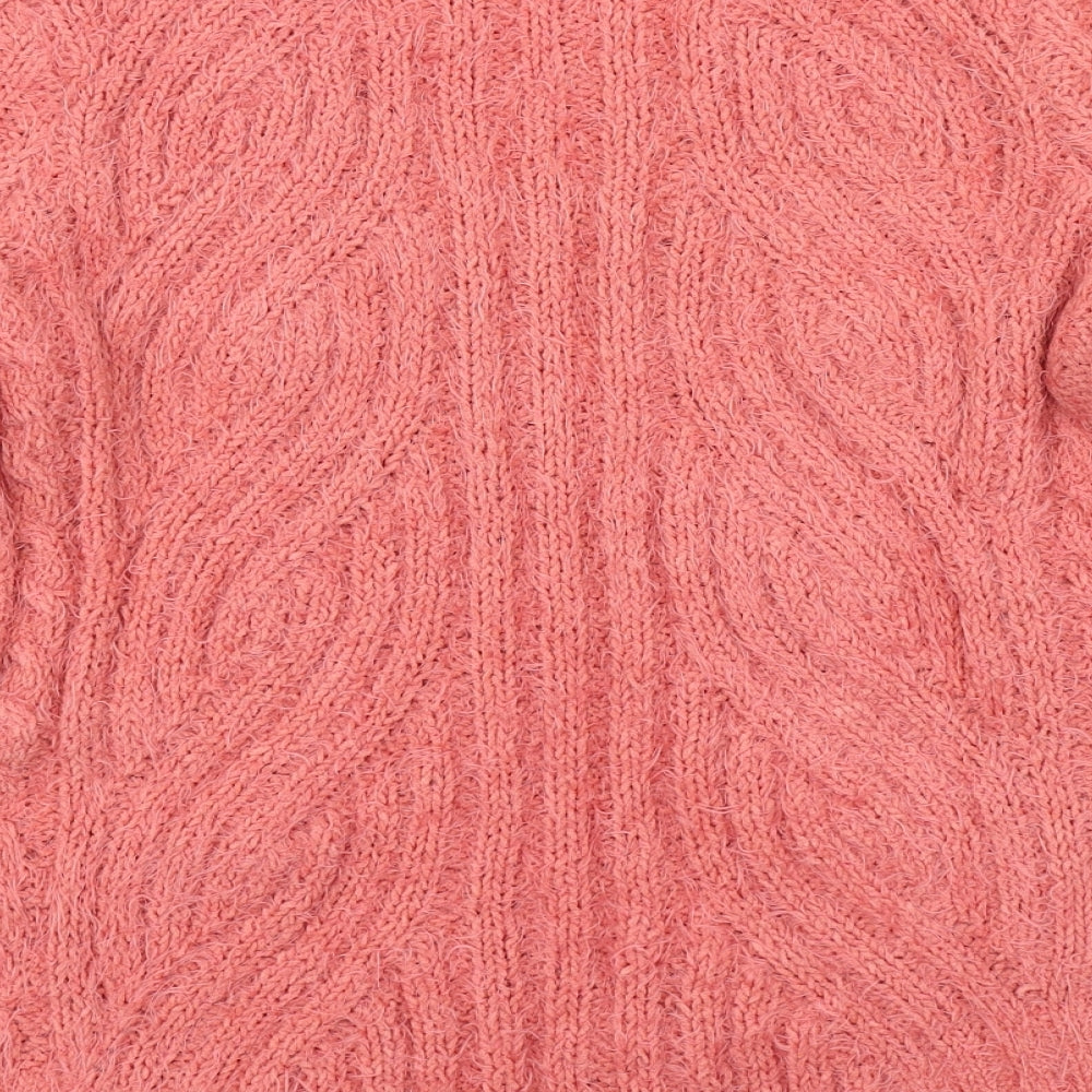 M&S Collection Womens Pink  Knit Pullover Jumper Size M