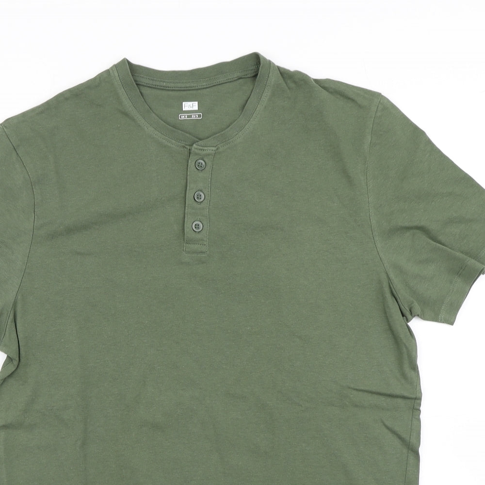 F&F Mens Green    T-Shirt Size S