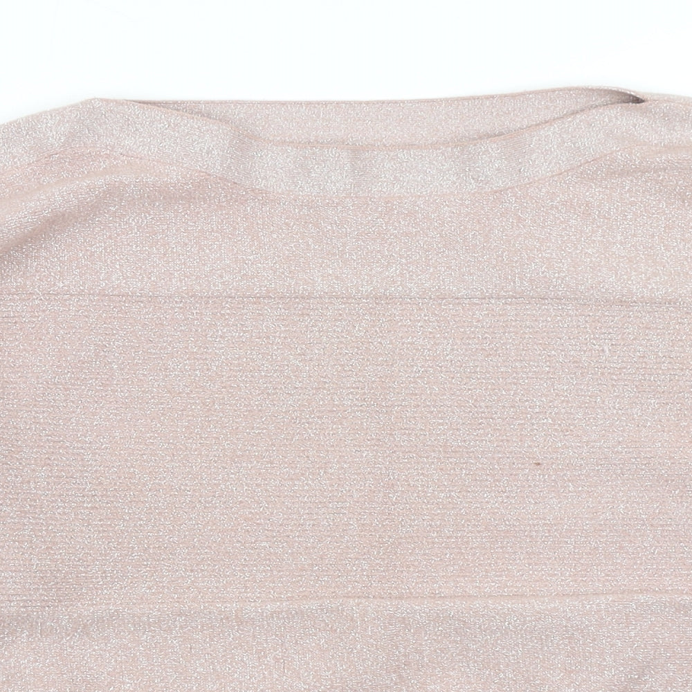 TU Womens Pink  Knit Pullover Jumper Size 10