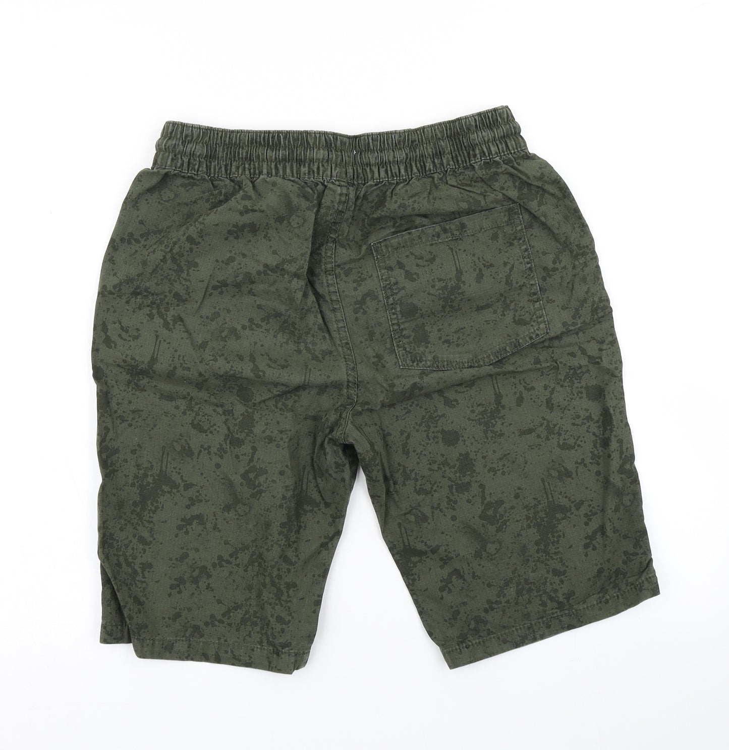 F&F Boys Green Camouflage  Cargo Shorts Size 13-14 Years
