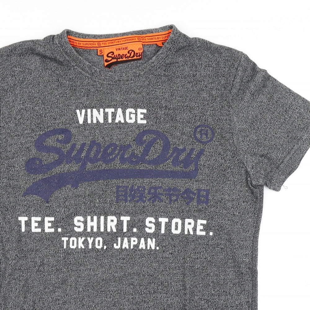 Superdry Mens Grey    T-Shirt Size S