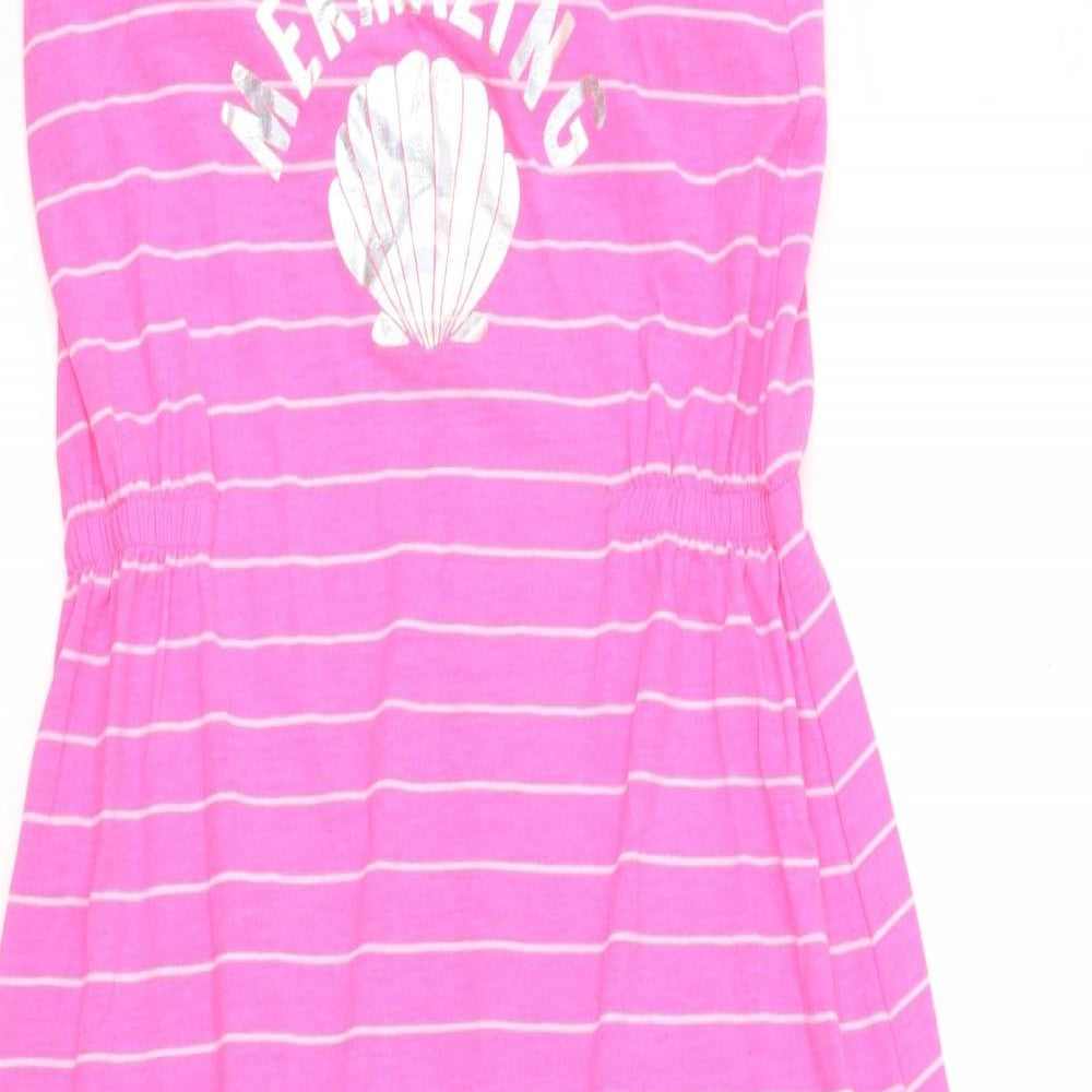 Primark Girls Pink Striped  Maxi  Size 11-12 Years