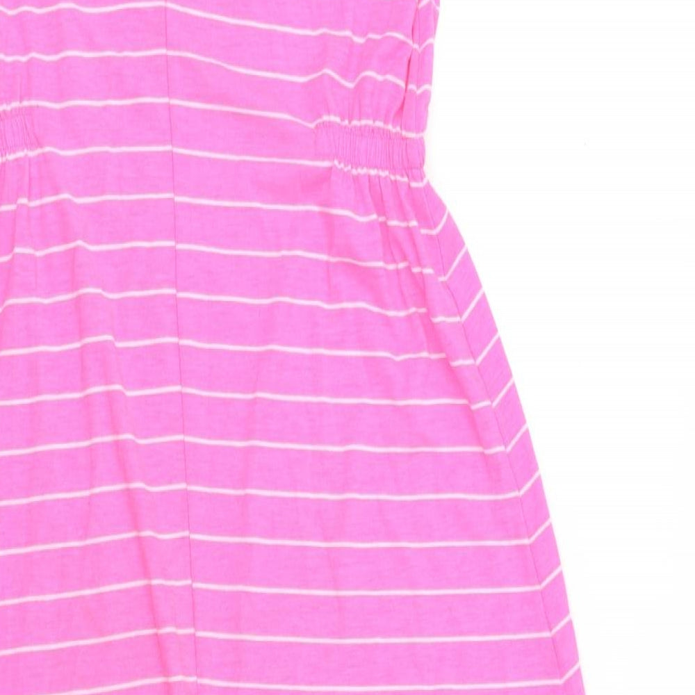 Primark Girls Pink Striped  Maxi  Size 11-12 Years