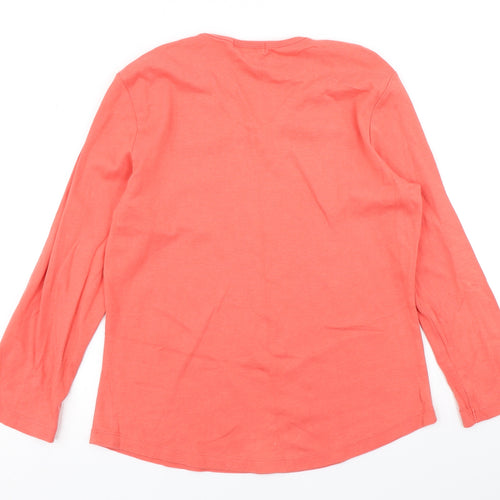 George Womens Orange   Basic T-Shirt Size 16