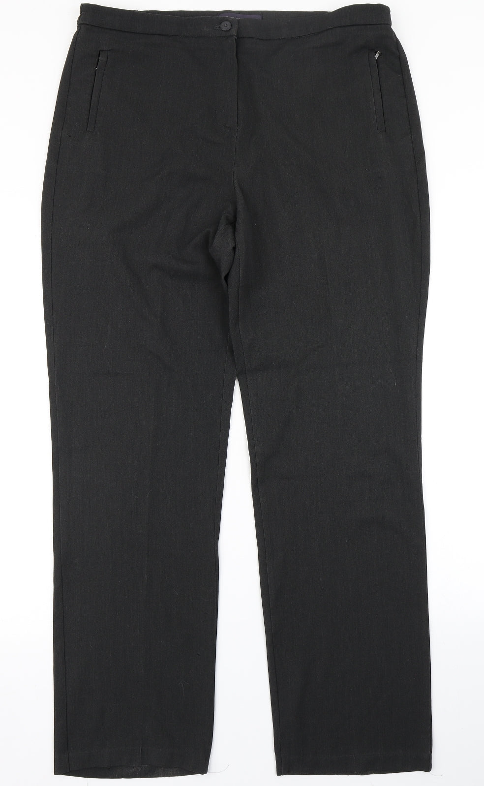 M&S Collection Womens Grey   Dress Pants Trousers Size 14 L29 in