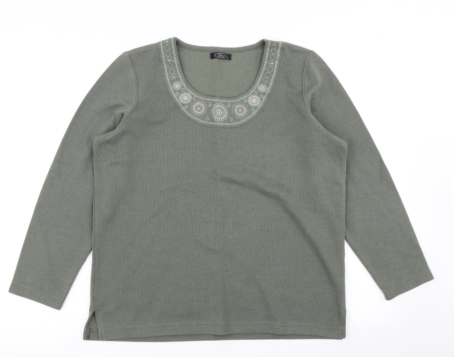 BM Womens Green   Basic T-Shirt Size S