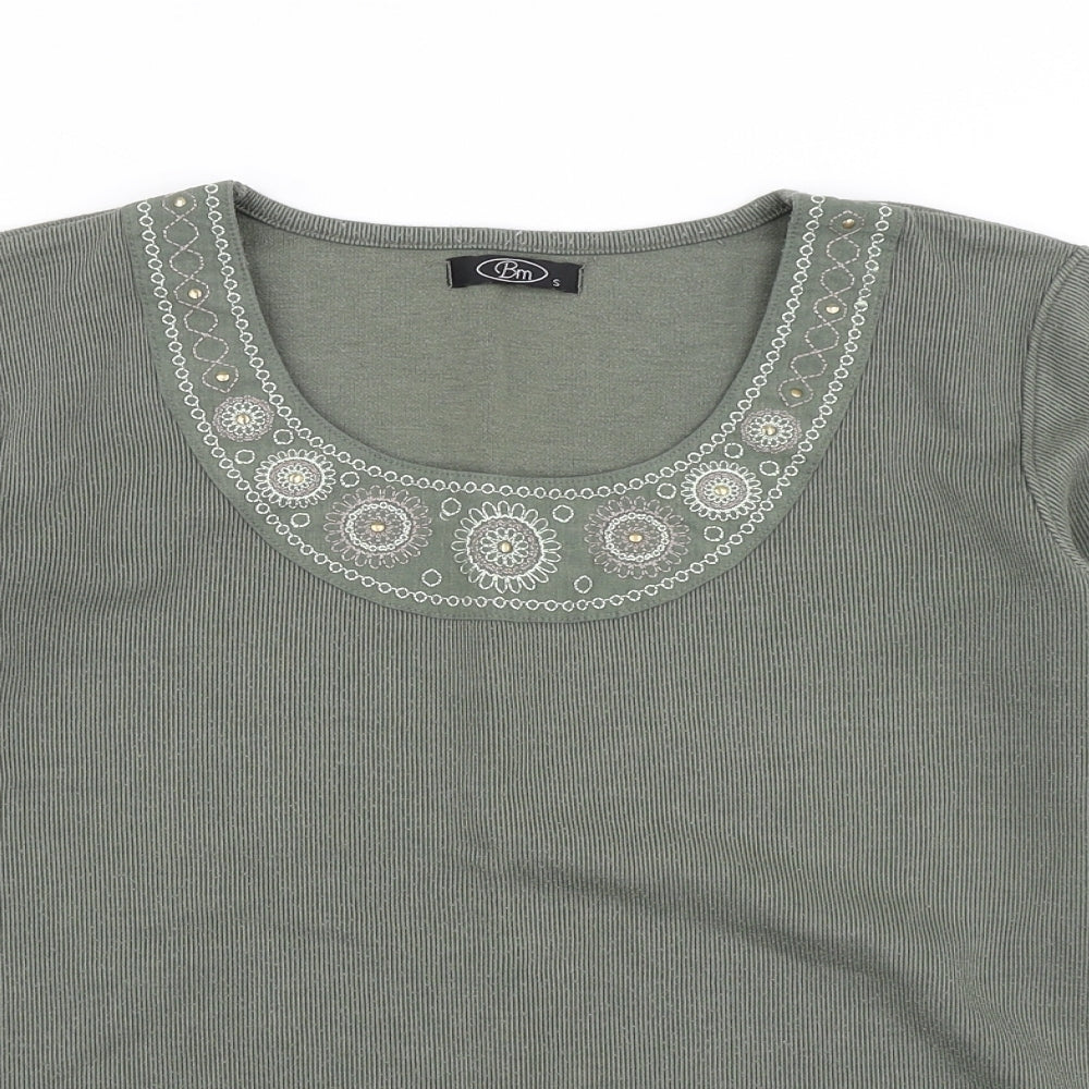 BM Womens Green   Basic T-Shirt Size S