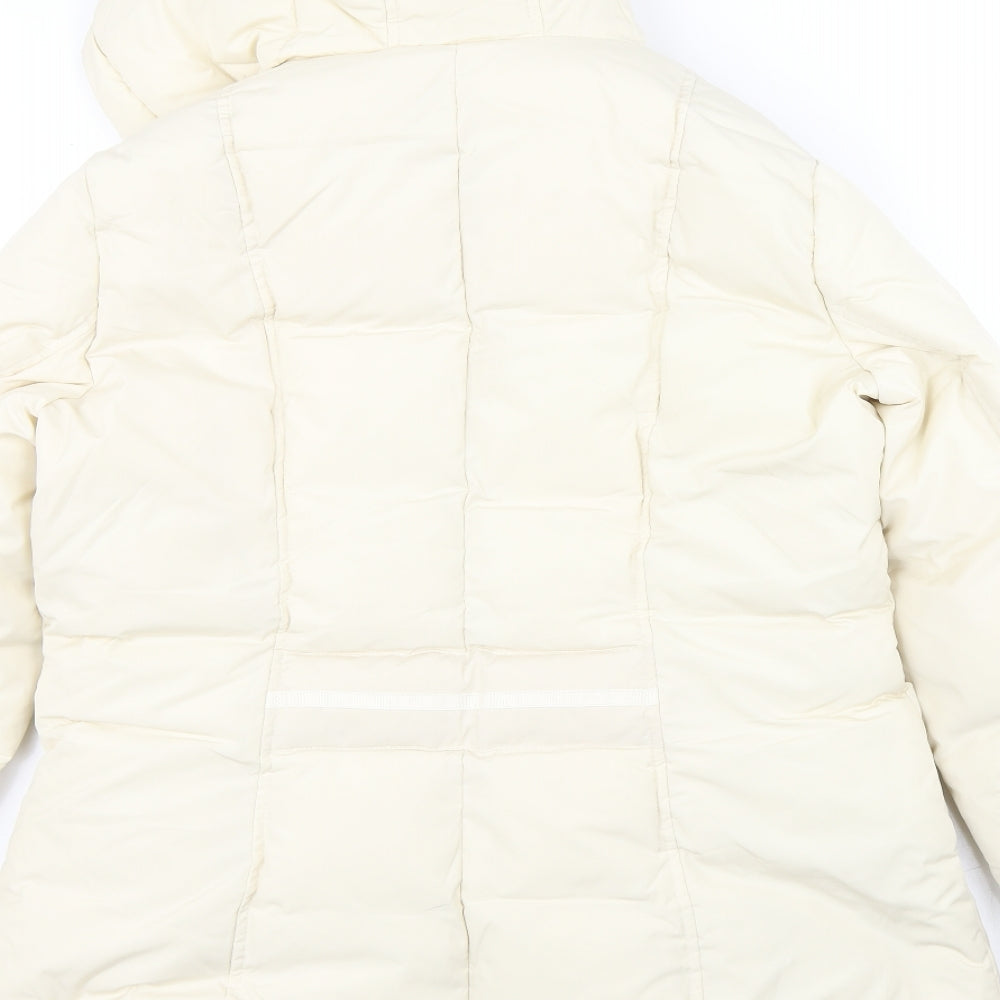 Monsoon Womens Ivory   Parka Coat Size M