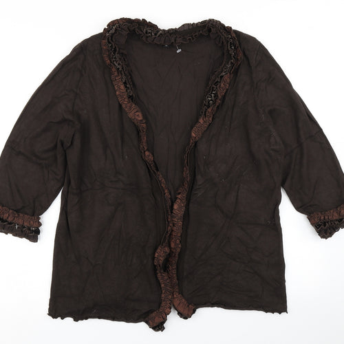 Per Una Womens Brown   Cardigan Jumper Size 18