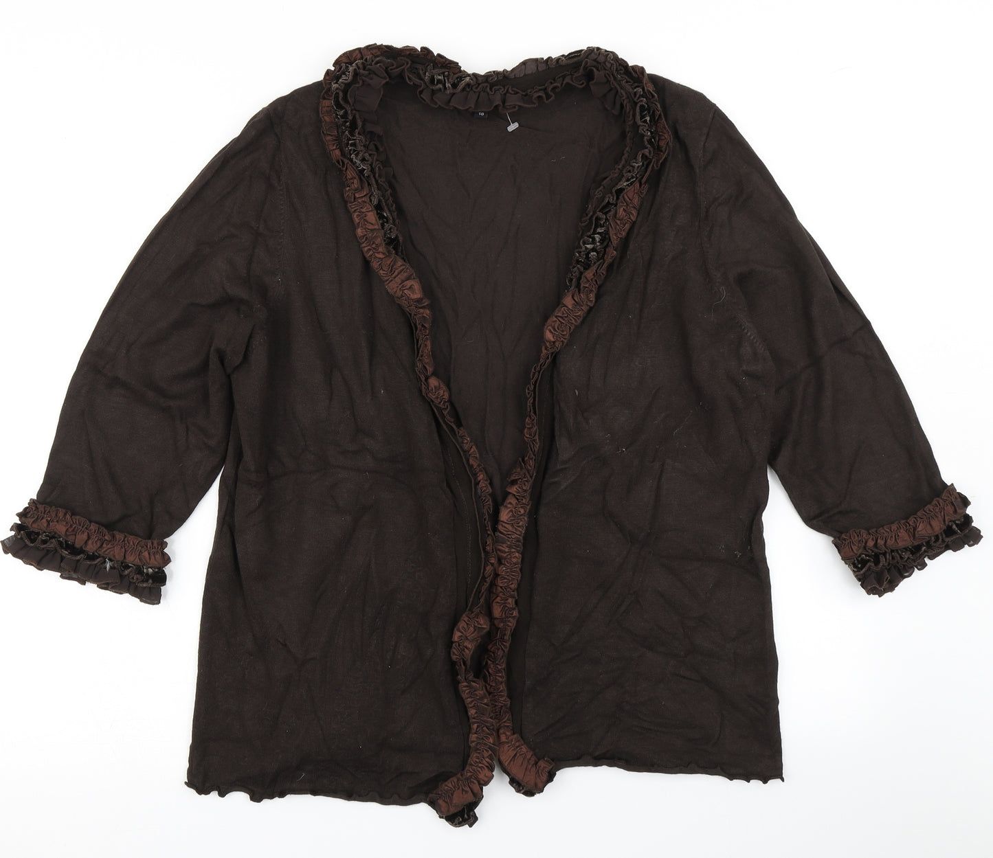 Per Una Womens Brown   Cardigan Jumper Size 18
