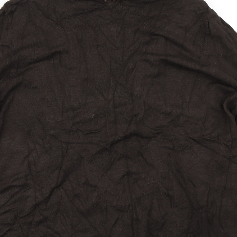 Per Una Womens Brown   Cardigan Jumper Size 18