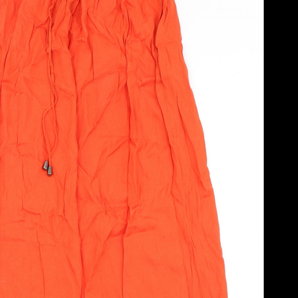 NEXT Womens Orange   Flare Skirt Size 10