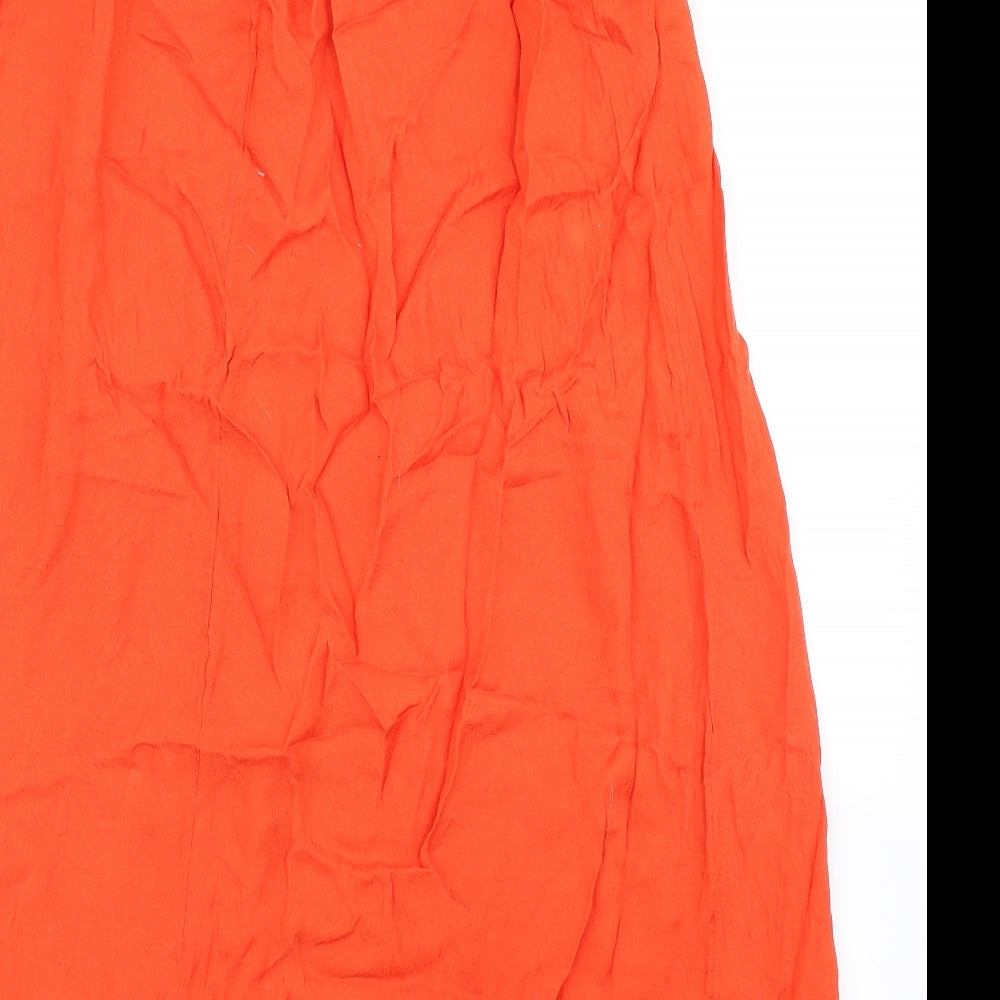 NEXT Womens Orange   Flare Skirt Size 10