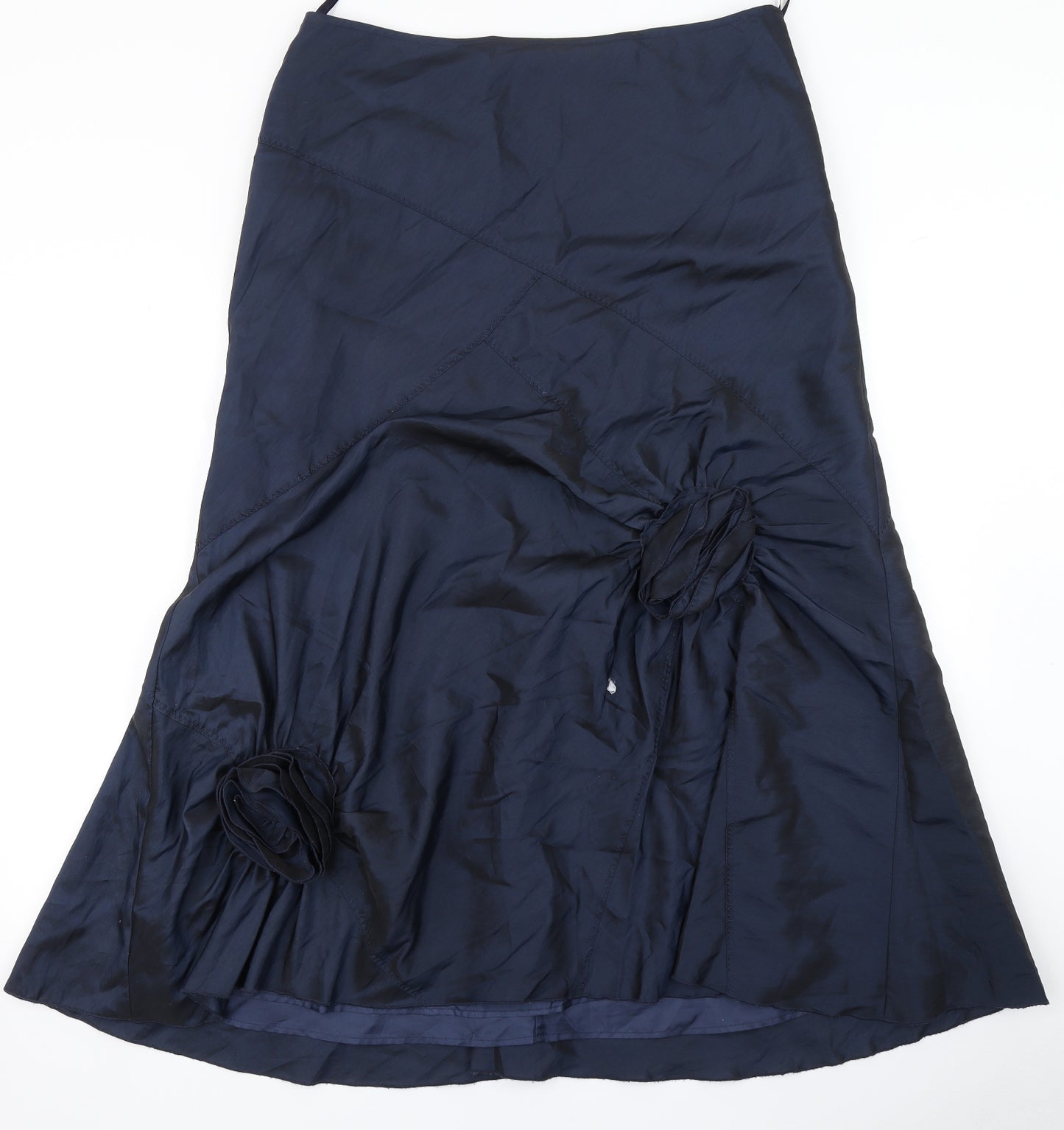 Per Una Womens Blue   Flare Skirt Size 16