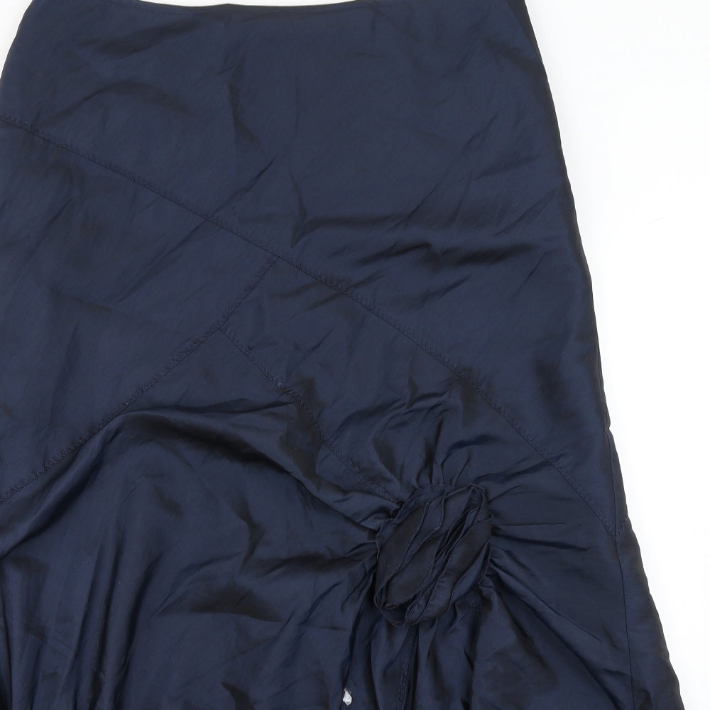 Per Una Womens Blue   Flare Skirt Size 16