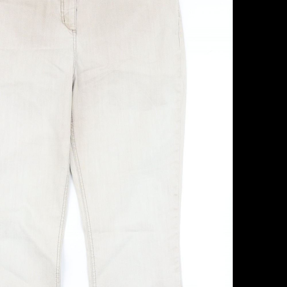 Per Una Womens Brown  Denim Bootcut Jeans Size 16 L28 in