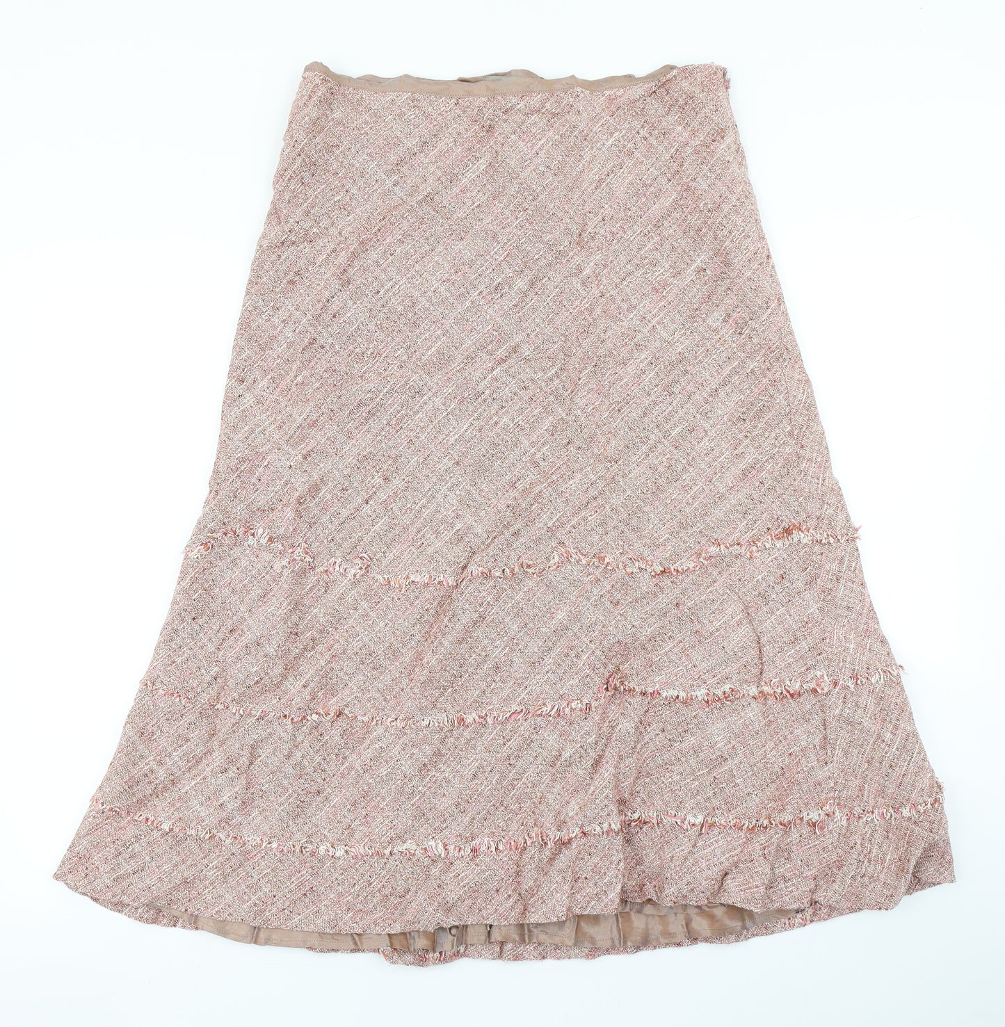 Kwn Womens Brown   Flare Skirt Size 14