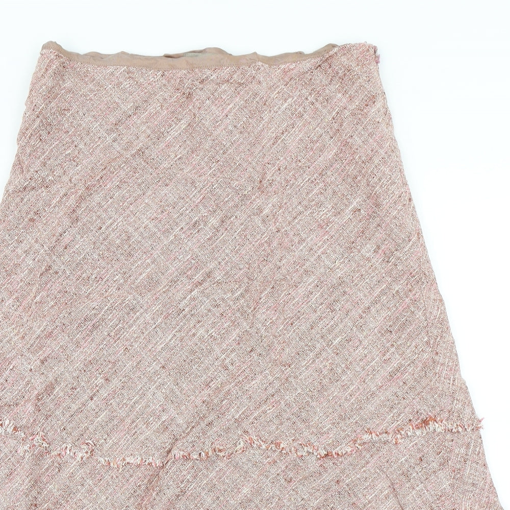 Kwn Womens Brown   Flare Skirt Size 14