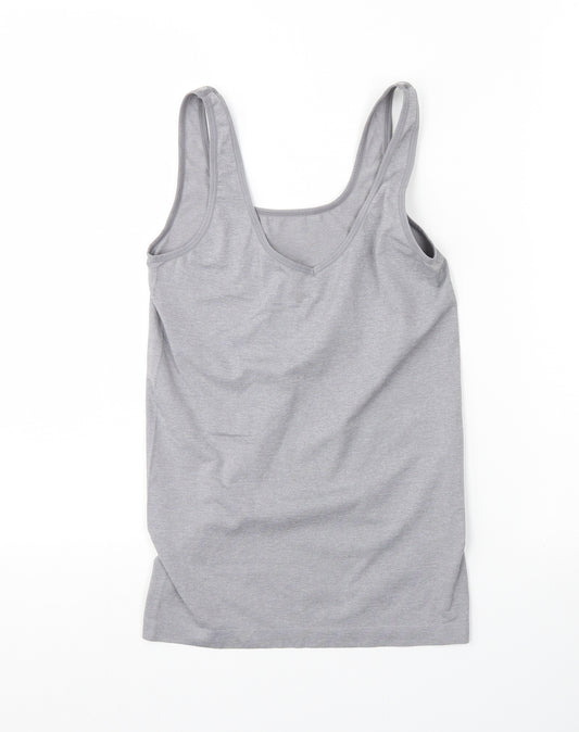 Ellen Tracy Womens Grey   Basic Tank Size M