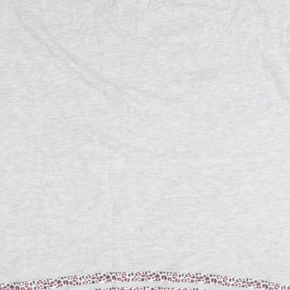 Yours Womens Grey   Basic T-Shirt Size 22  - Brooklyn