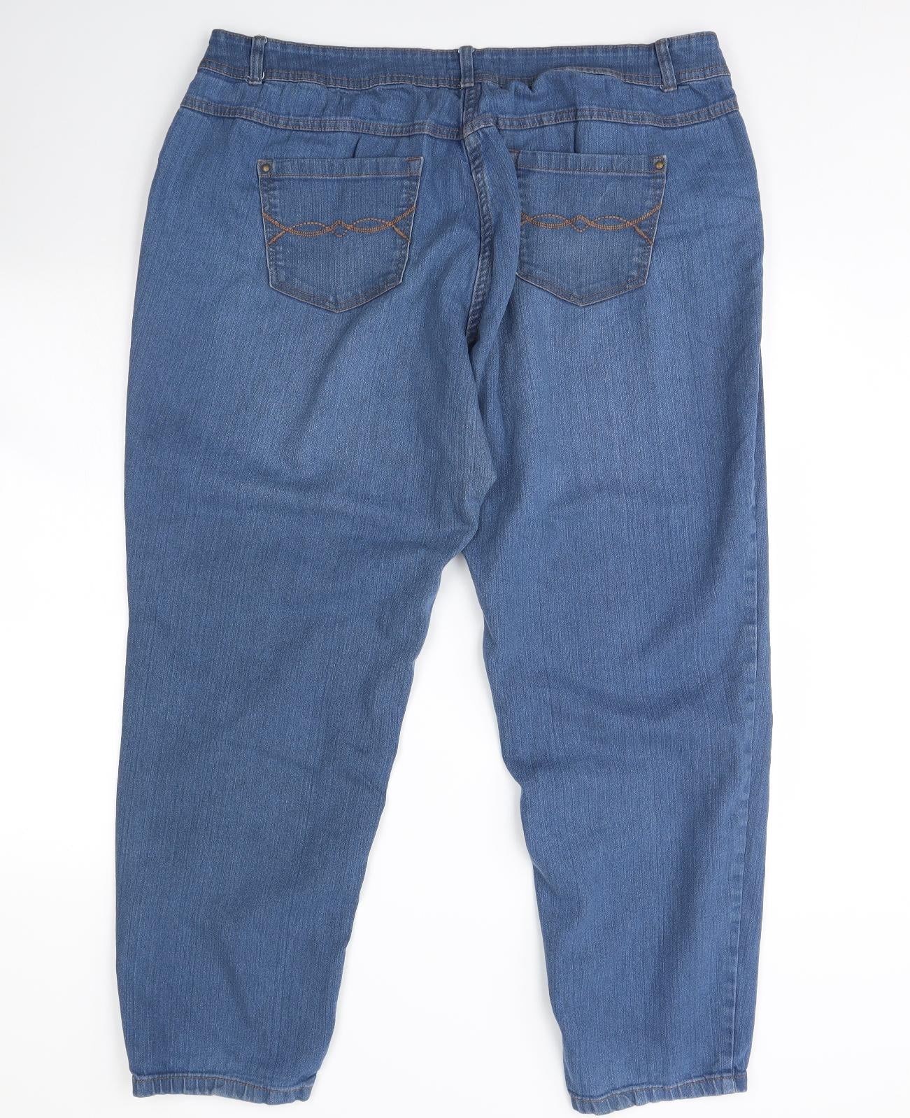 George Womens Blue  Denim Skinny Jeans Size 22 L30 in