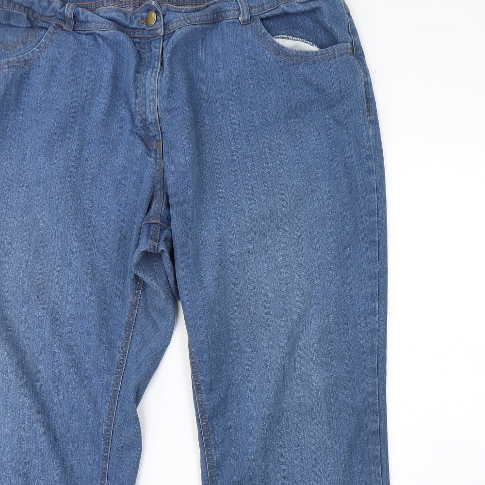 George Womens Blue  Denim Skinny Jeans Size 22 L30 in