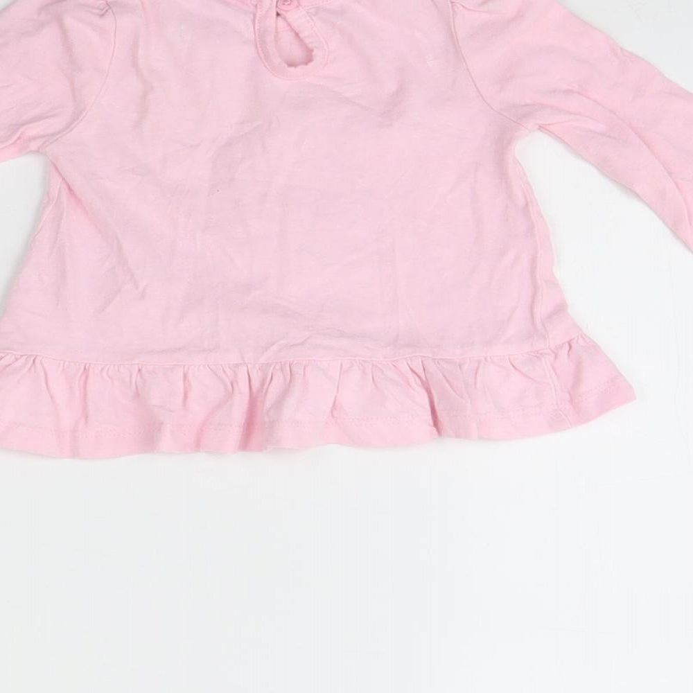 Disney Girls Pink   Basic T-Shirt Size 12 Months  - bambi
