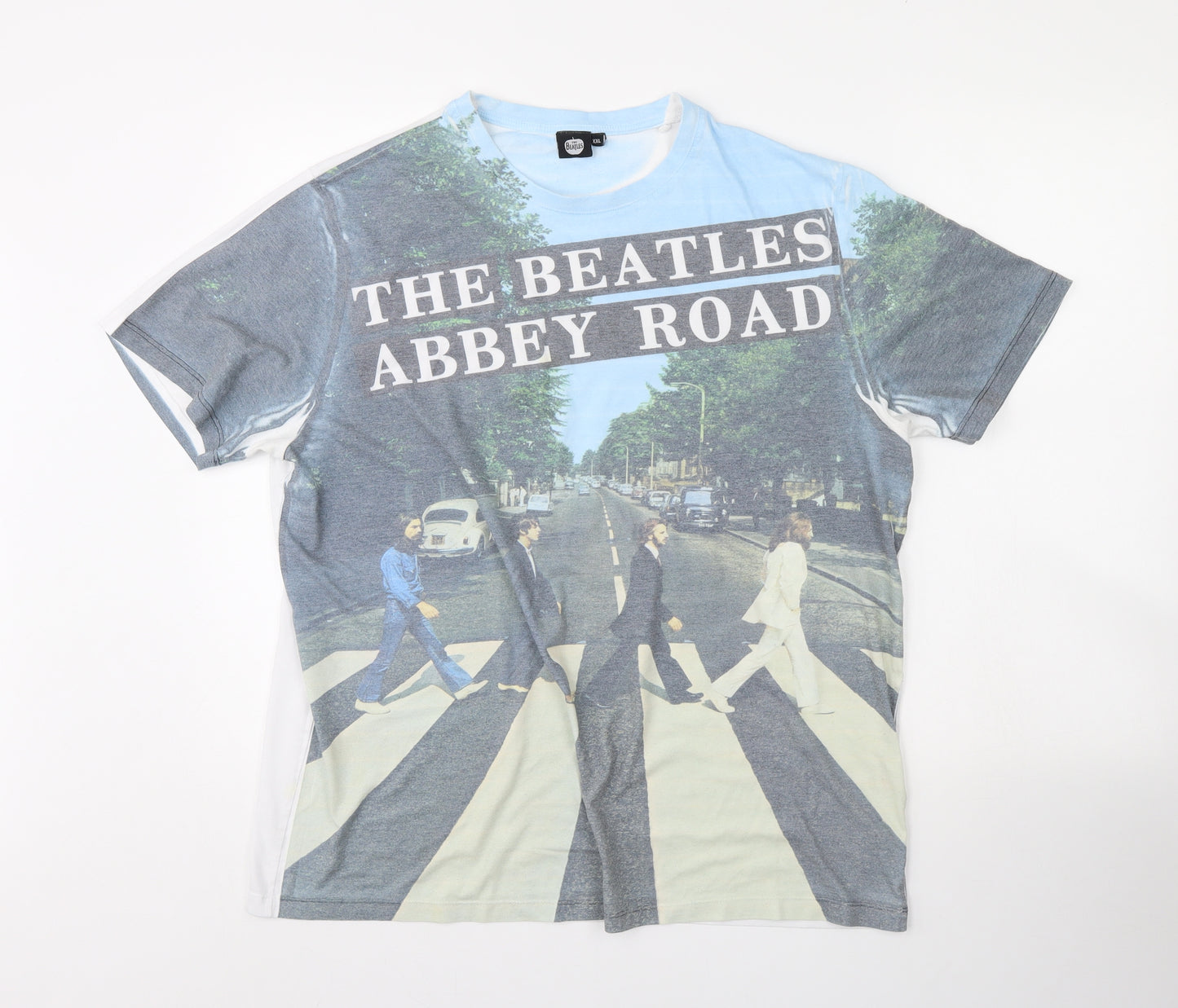 The Beatles Mens White    T-Shirt Size 2XL  - The Beatles