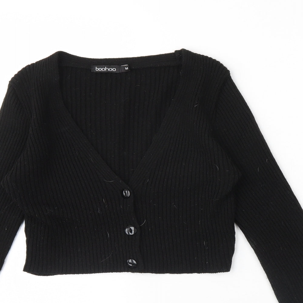 Boohoo Womens Black   Cardigan Jumper Size M