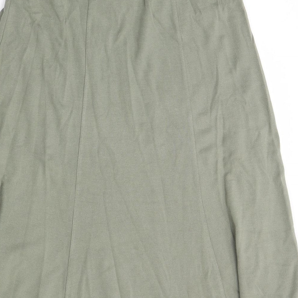 Bonmarché Womens Green   Flare Skirt Size 12