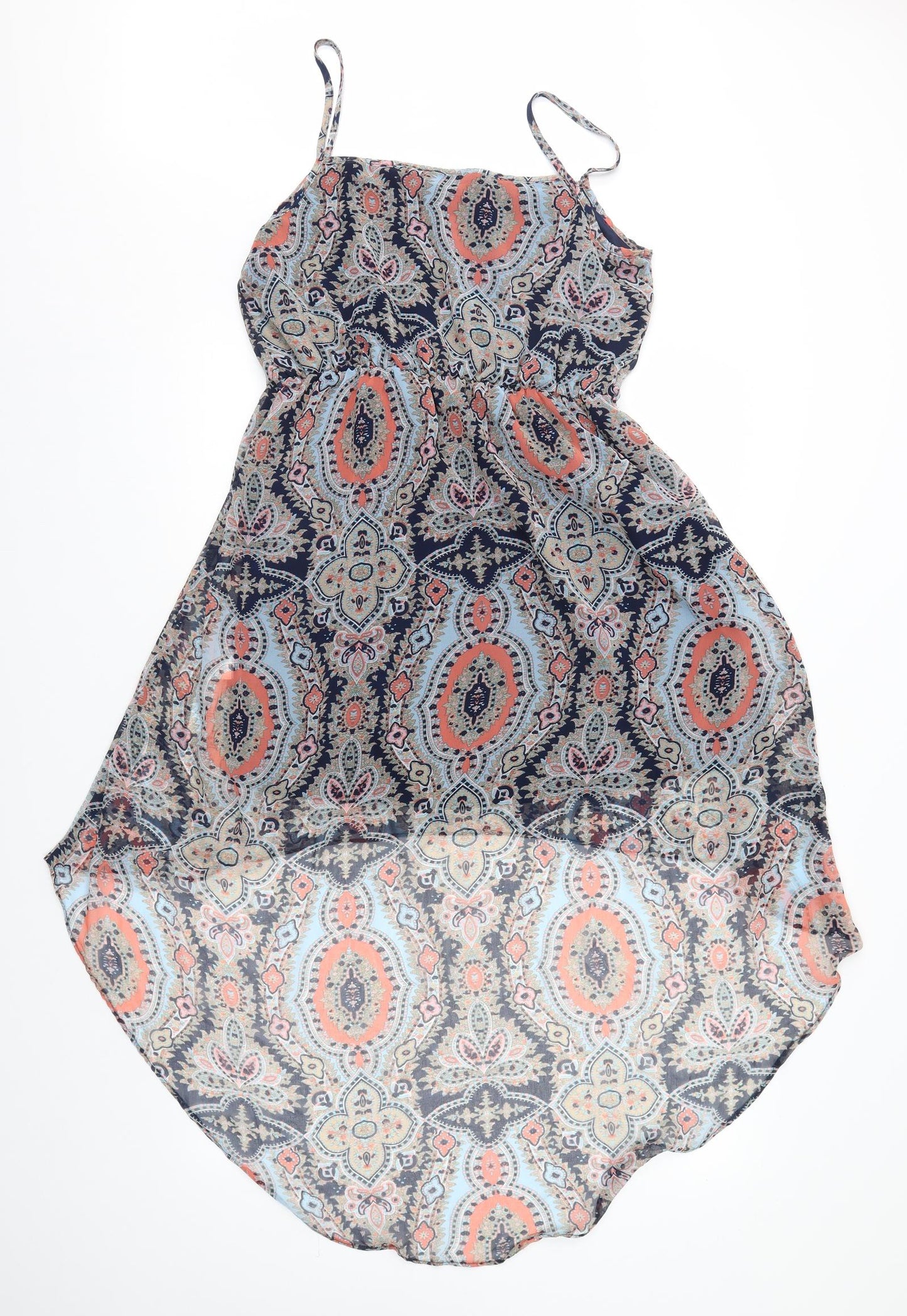 New Look Womens Blue Fair Isle  Fit & Flare  Size 12
