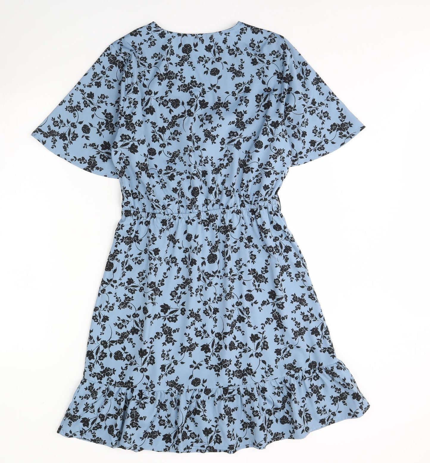 New Look Womens Blue Floral  Fit & Flare  Size 12