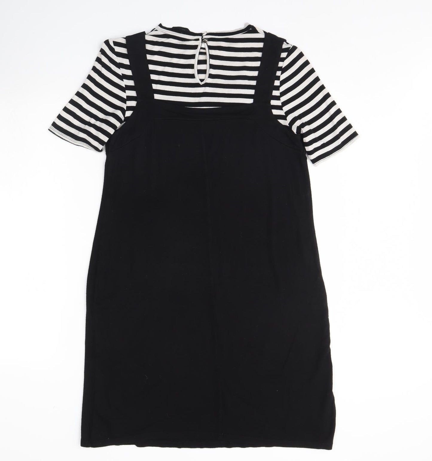 F&F Womens Black Striped  Sheath  Size 12