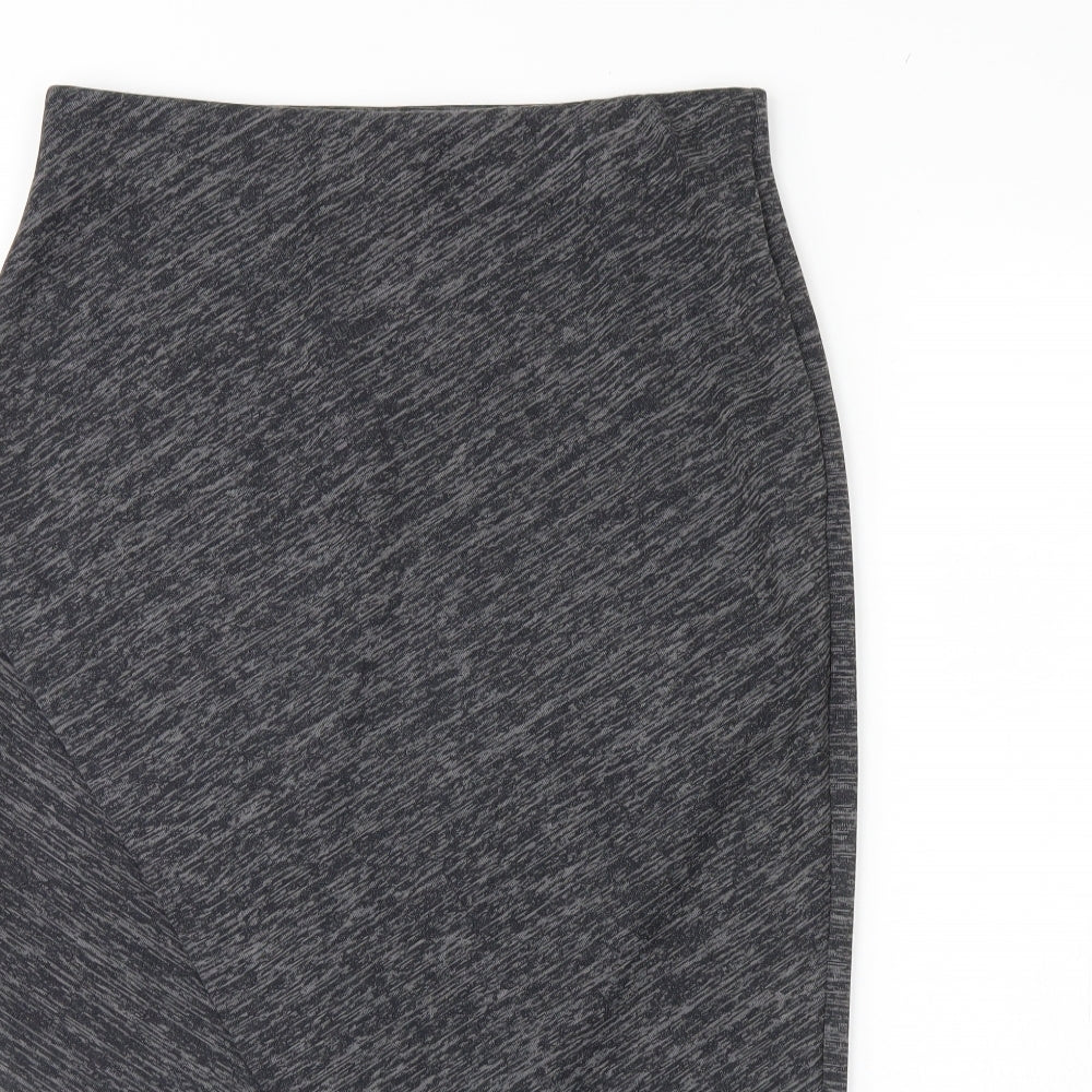 H&M Womens Grey Herringbone  Straight & Pencil Skirt Size M