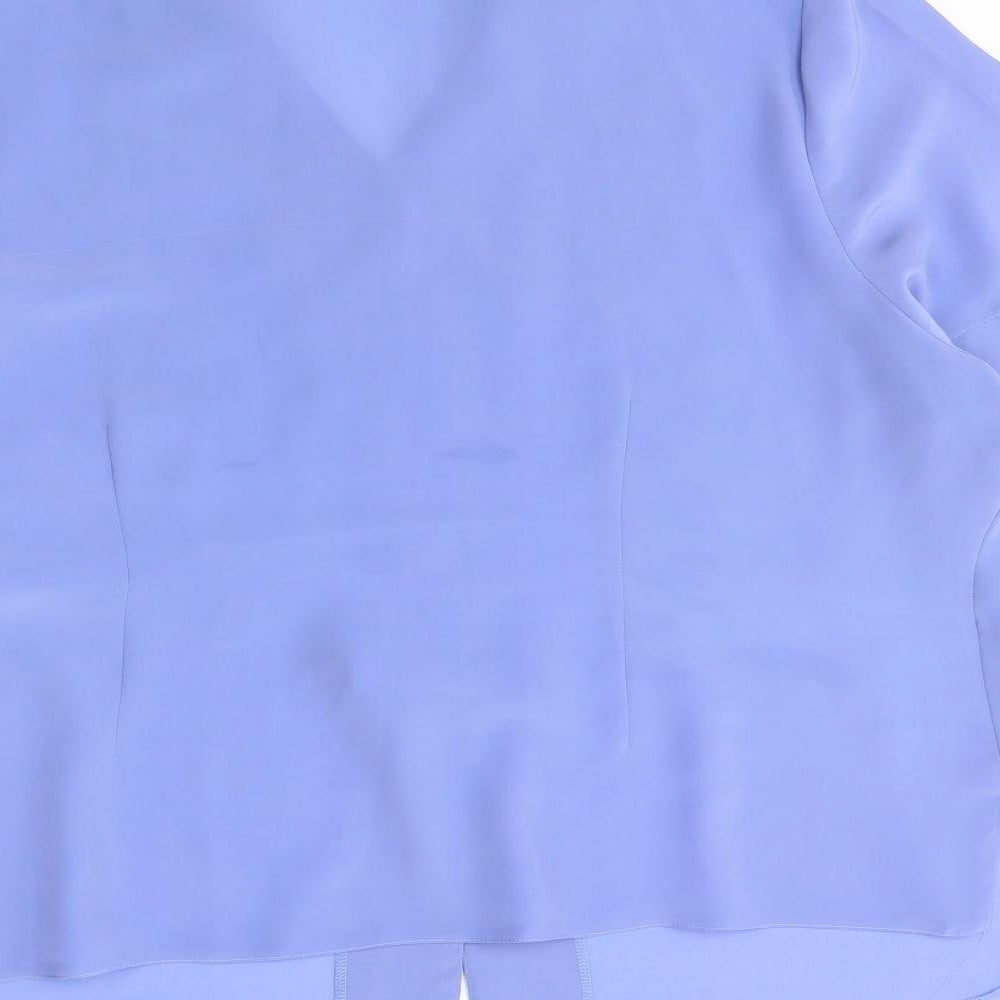 Classic Womens Blue   Basic Button-Up Size 22