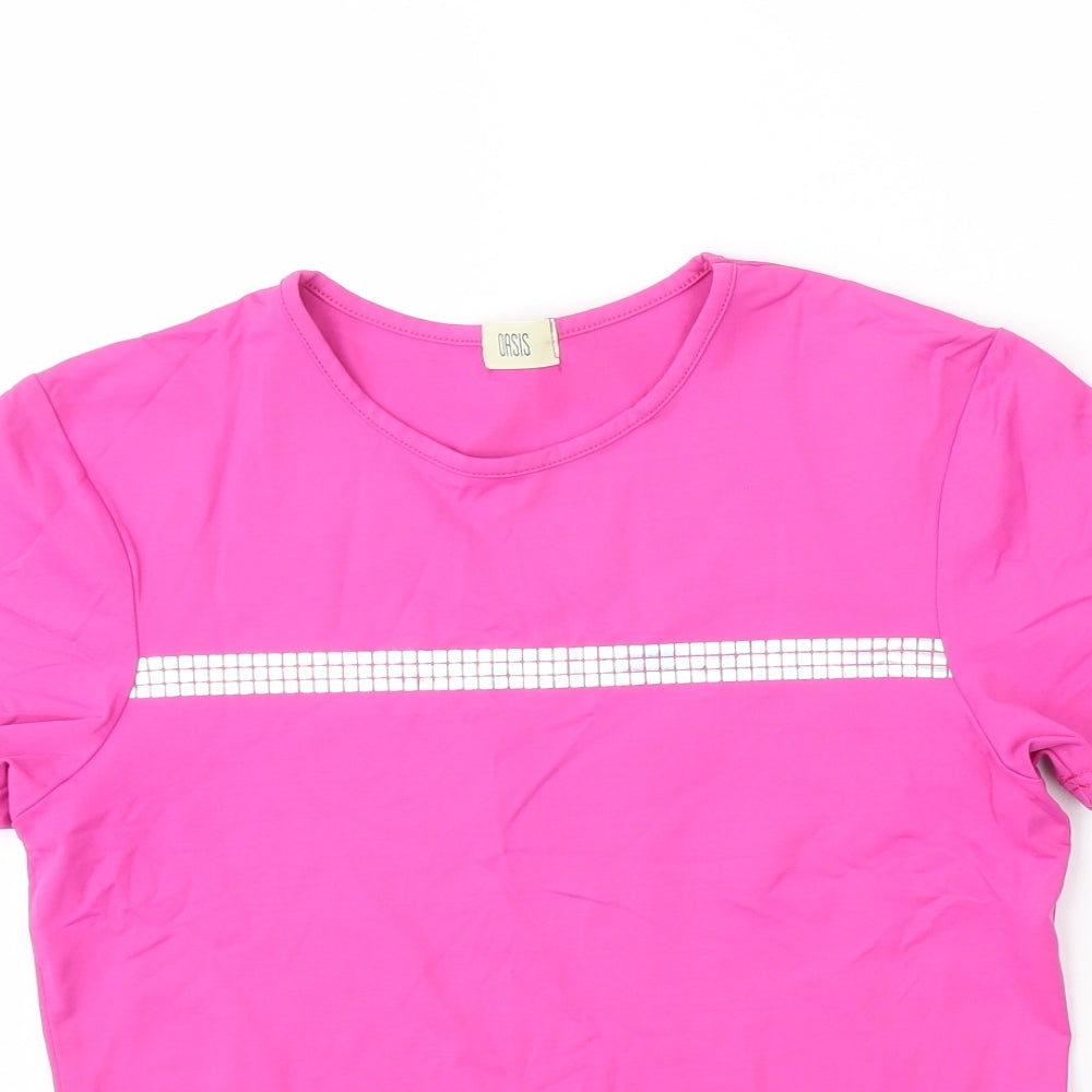 Oasis Womens Pink   Basic T-Shirt Size 12