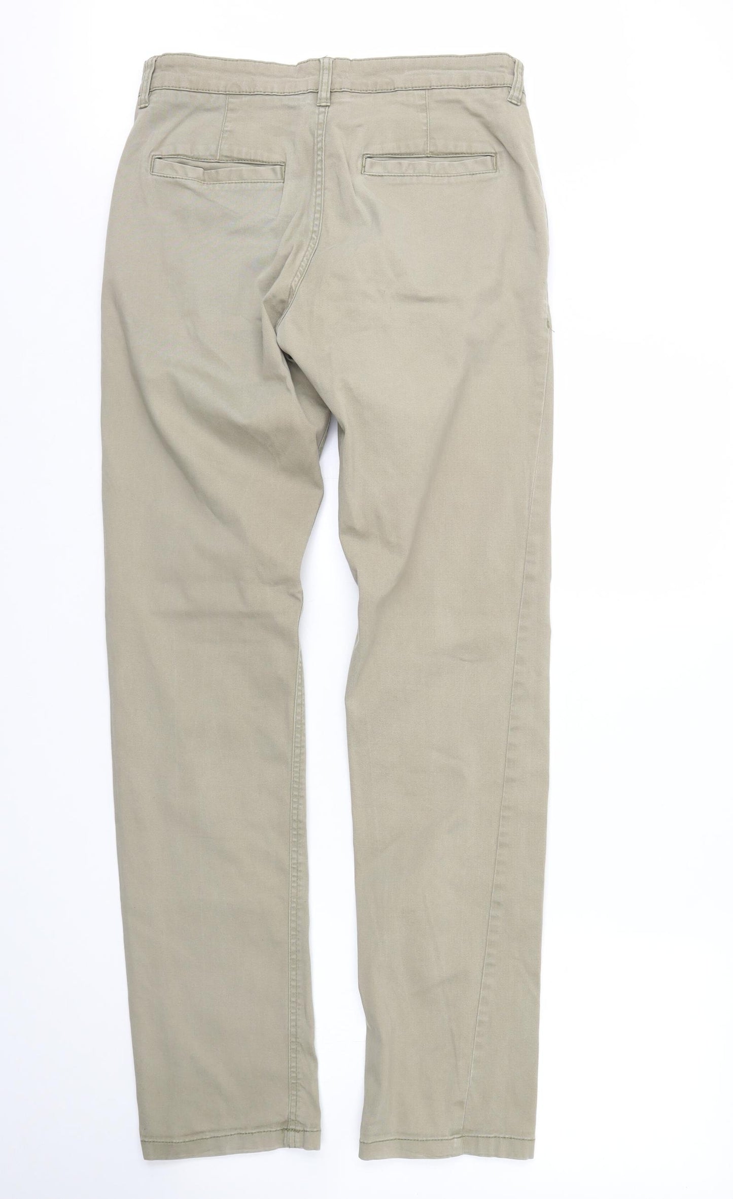 Preworn Mens Green  Denim Straight Jeans Size 30 L34 in