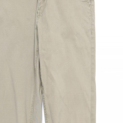 Preworn Mens Green  Denim Straight Jeans Size 30 L34 in