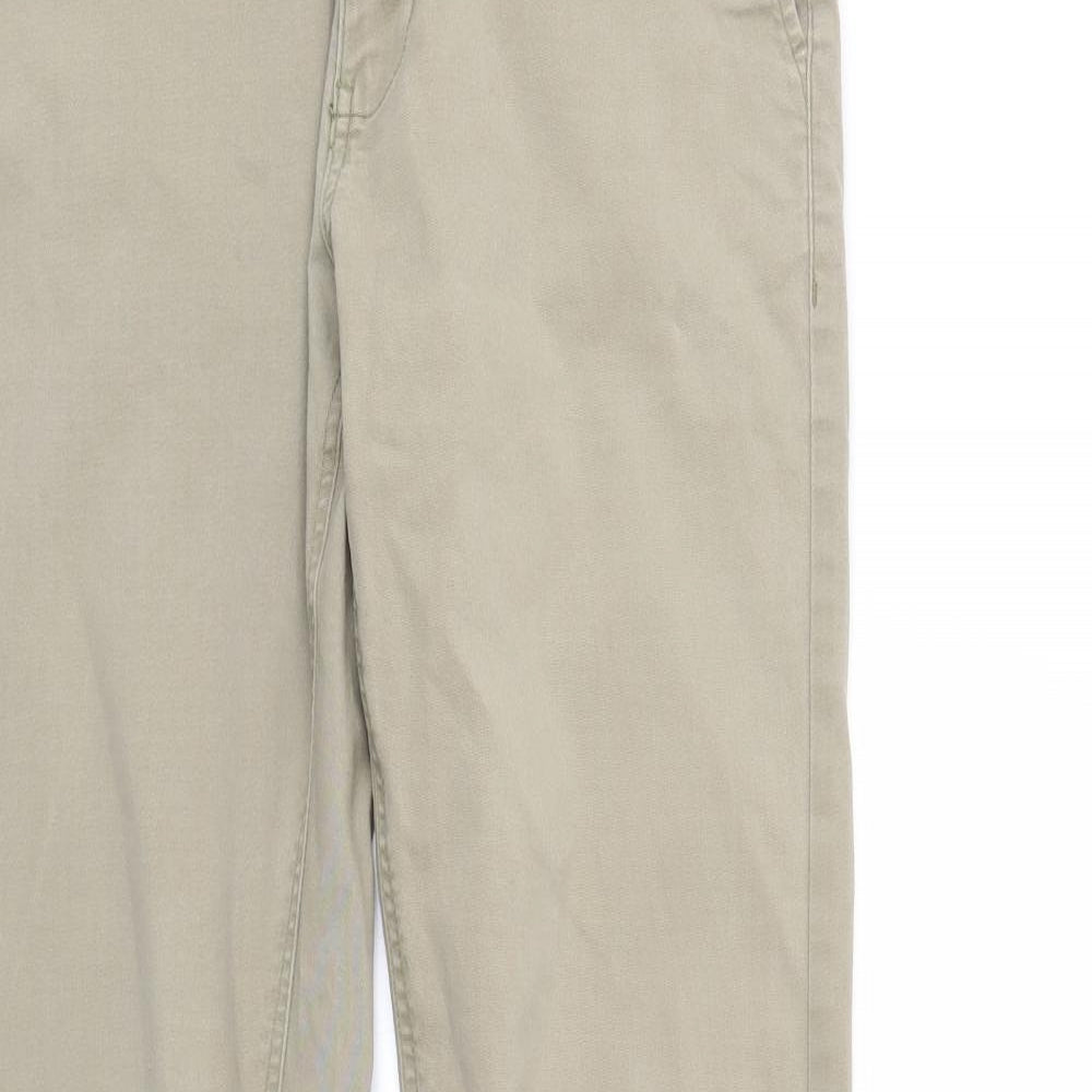 Preworn Mens Green  Denim Straight Jeans Size 30 L34 in