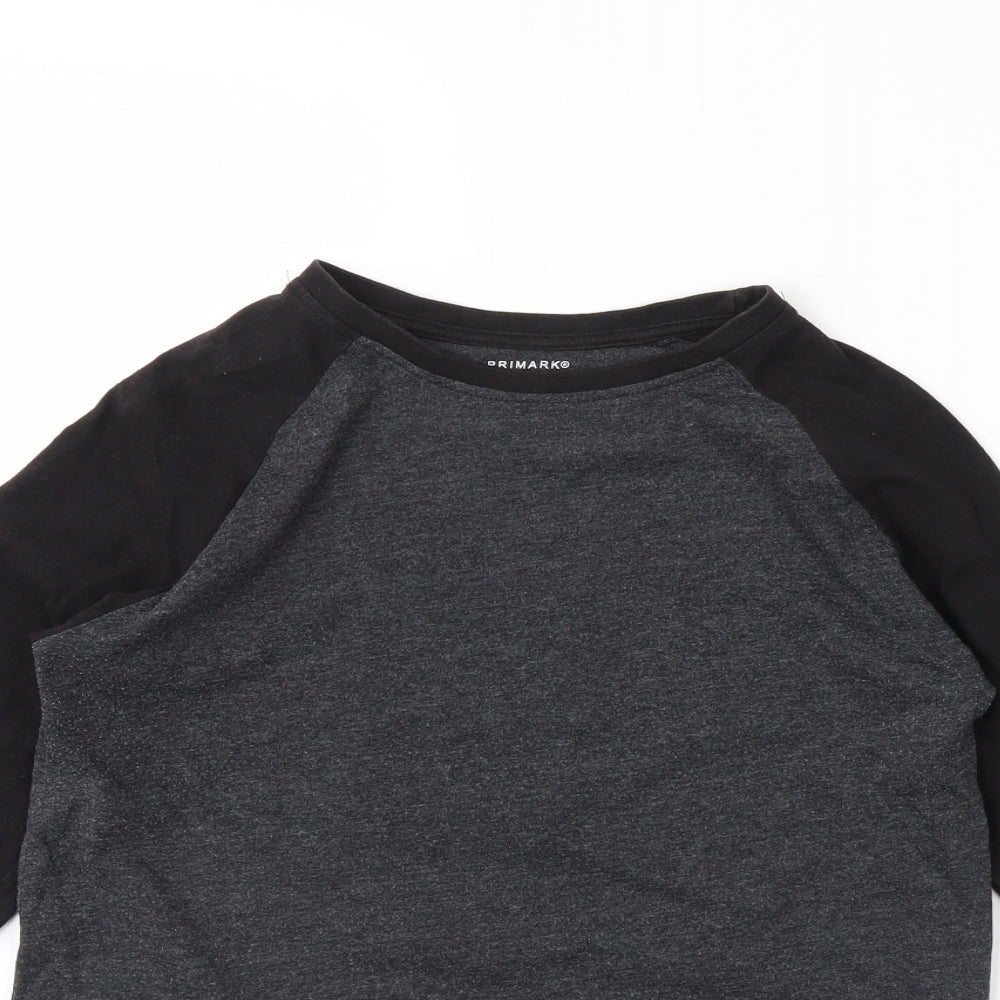 Primark Boys Grey   Basic T-Shirt Size 12 Years