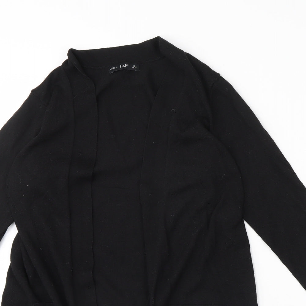 F&F Womens Black   Cardigan Jumper Size 6